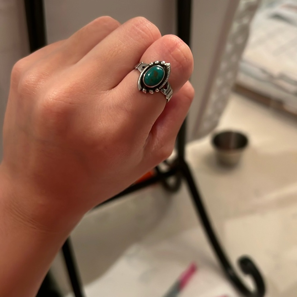 Sterling silver ring 4.5